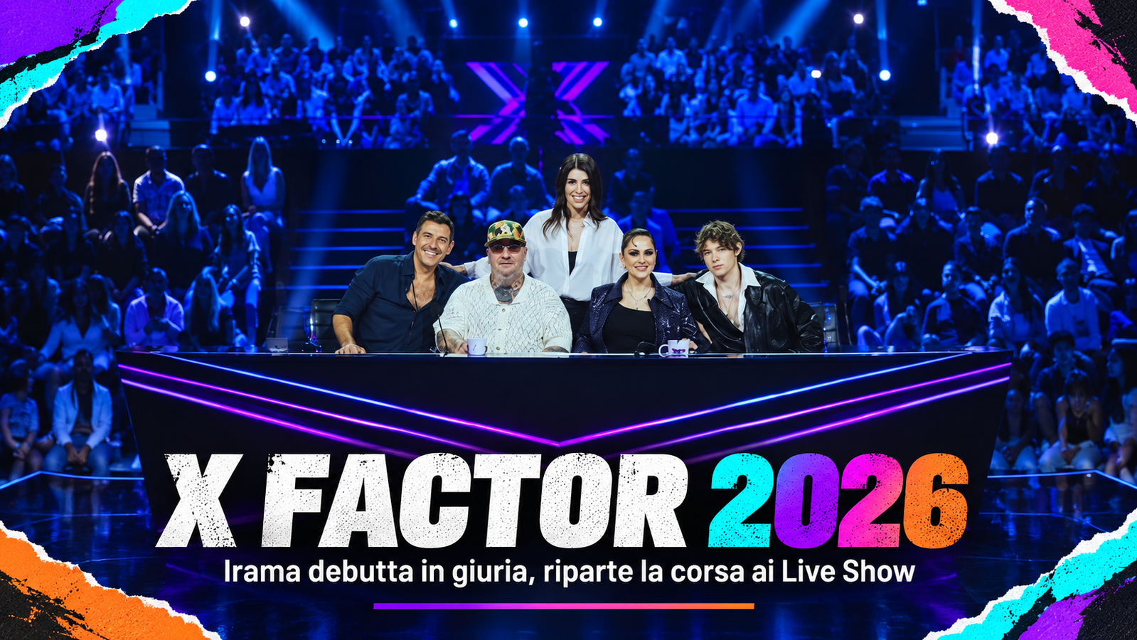 X Factor 2026 dal 10 settembre: Irama tra i giudici