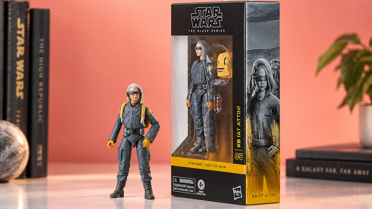 Immagine di Star Wars Black Series KB al 63%, la figure di Skeleton Crew costa 10,16€