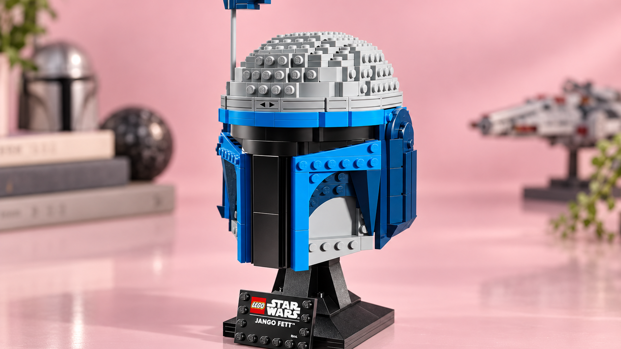 Immagine di Il LEGO Star Wars Casco di Jango Fett ora costa 60,99€ e fa scena in vetrina