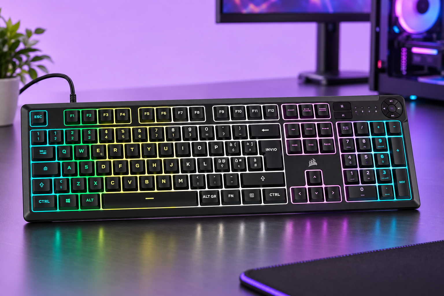 Meno rumore nelle sessioni serali con Corsair K55 CORE a 39,90€