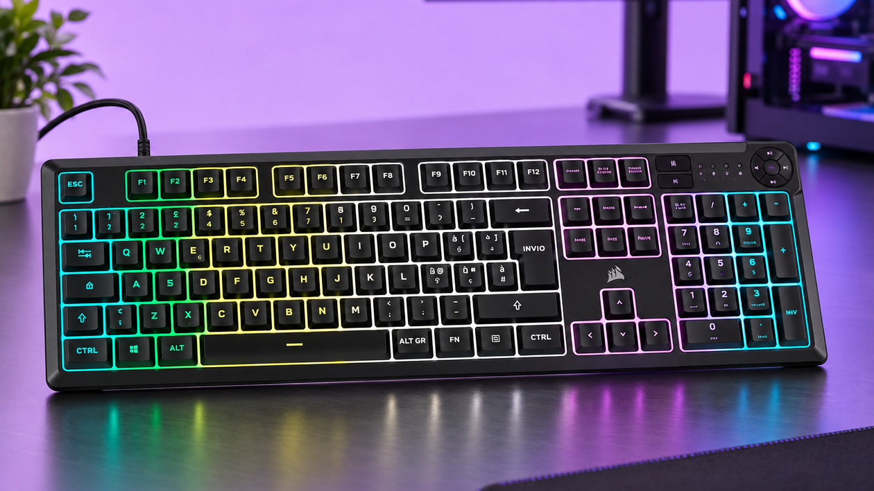 Immagine di Meno rumore nelle sessioni serali con Corsair K55 CORE a 39,90€