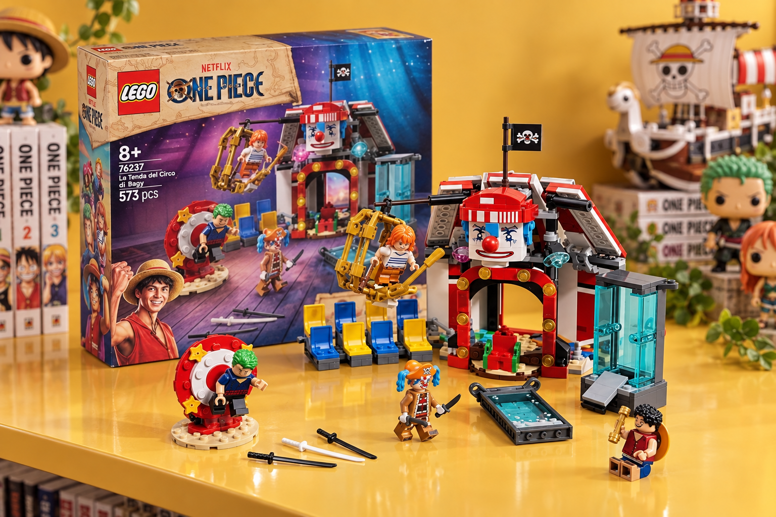 LEGO ONE PIECE Circo di Bagy a 41,48€, Luffy e la ciurma sfidano le trappole