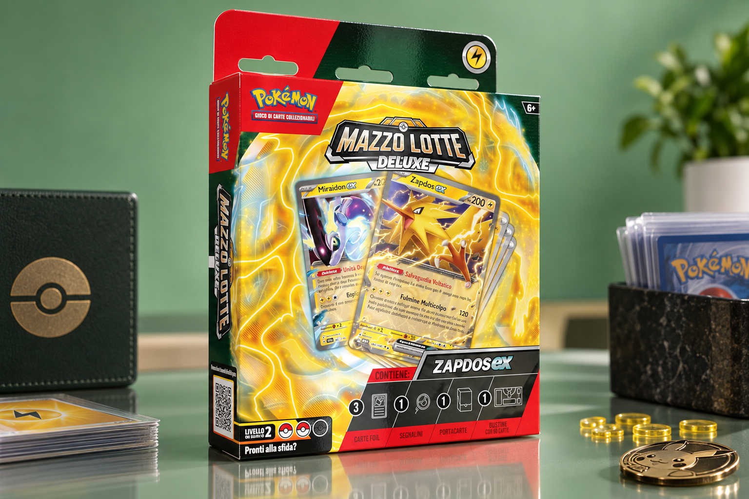 Pokémon Zapdos-ex a 24,99€, il mazzo completo per sfidarsi subito
