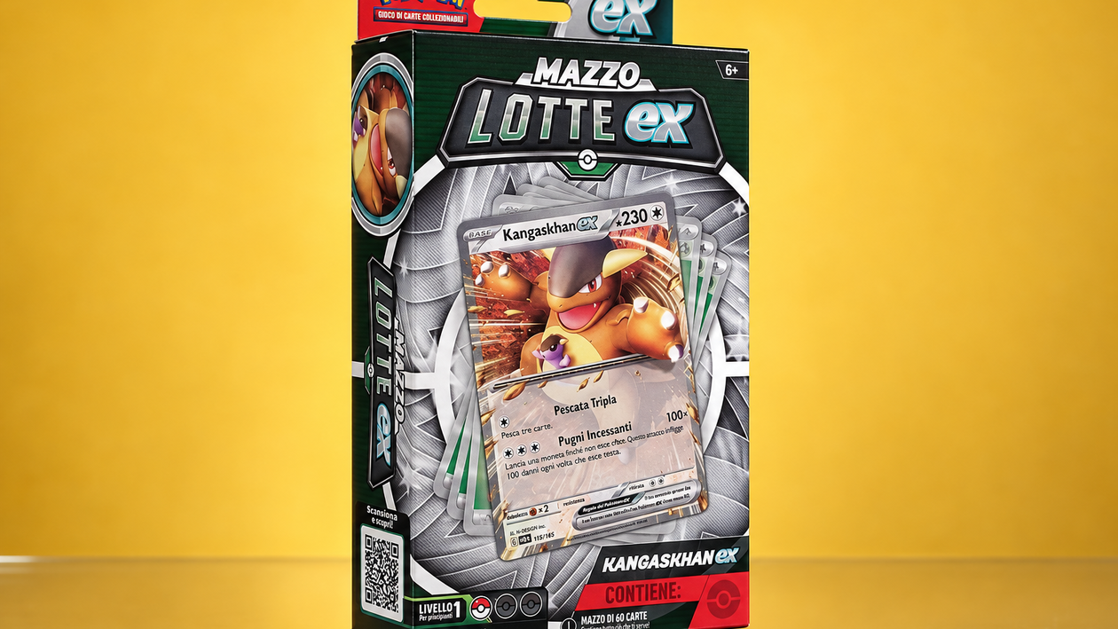 Immagine di Pokémon Kangaskhan-ex a 16,90€, il mazzo pronto per iniziare subito