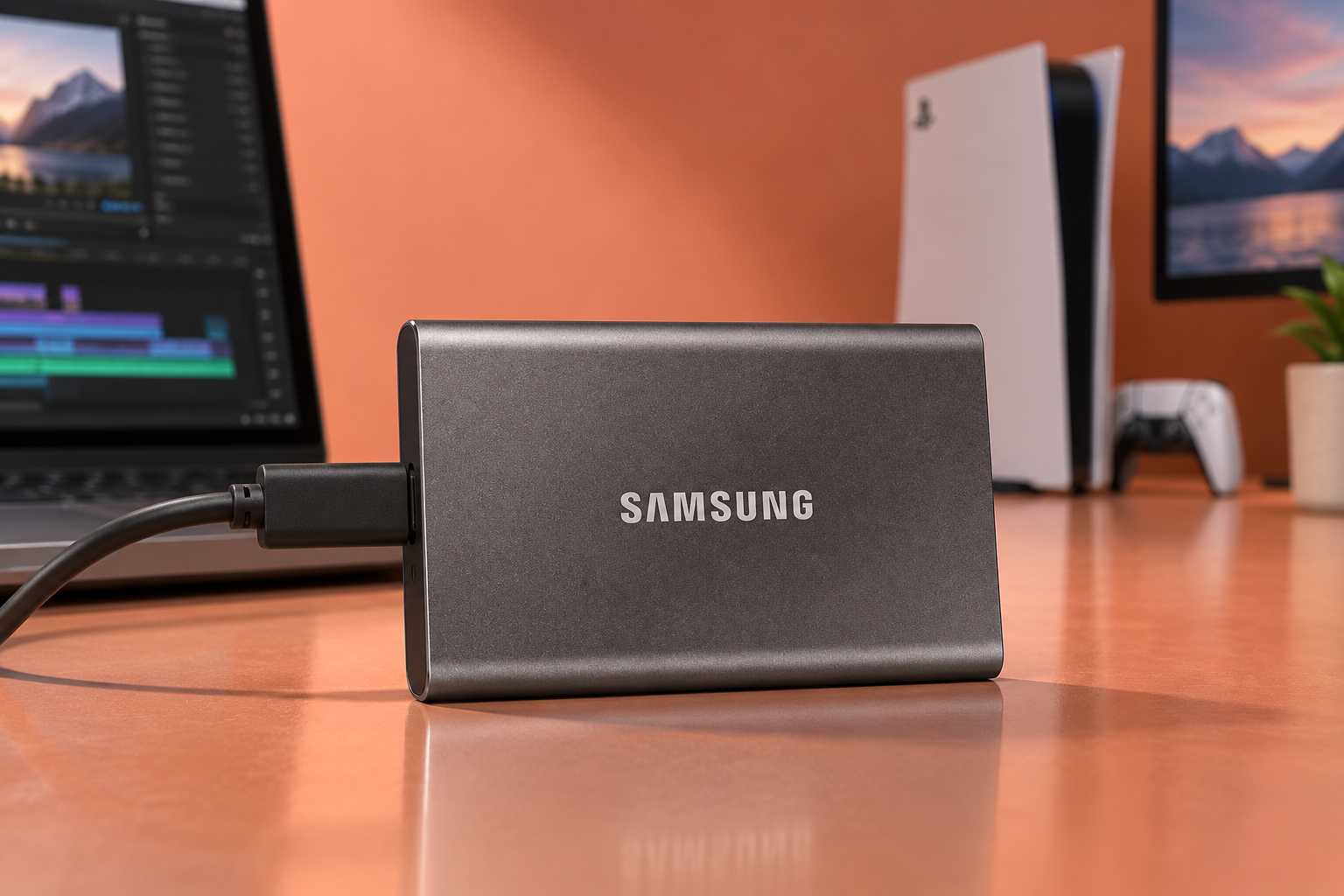 Samsung T7 da 1 TB scontato del 40%, comodissimo tra PC e console