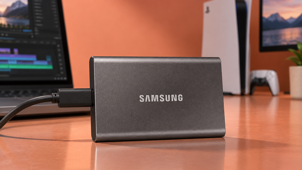 Immagine di Samsung T7 da 1 TB scontato del 40%, comodissimo tra PC e console