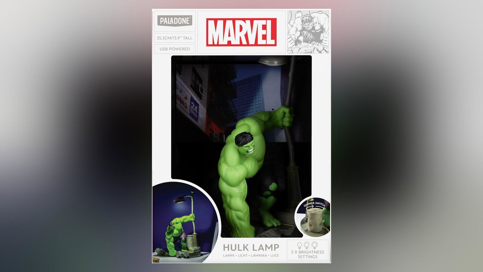 Lampada Diorama Marvel Hulk di Paladone a 44,90€, perfetta da esporre