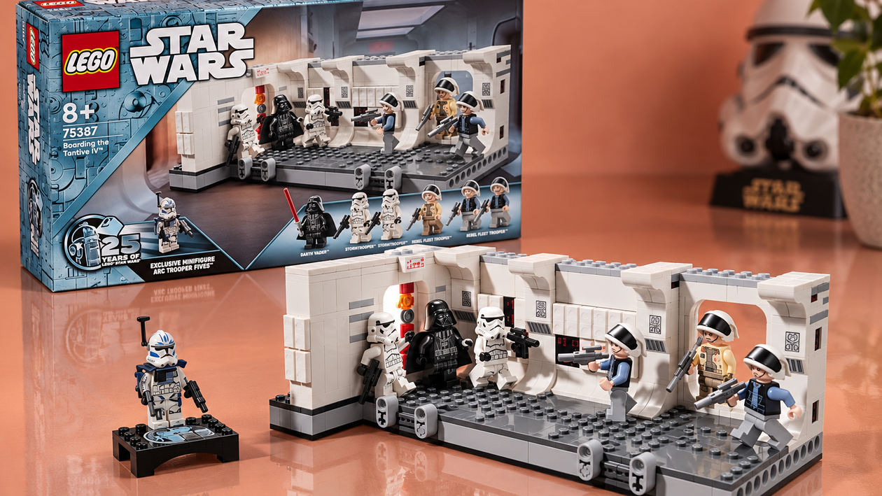 Immagine di LEGO Star Wars Tantive IV scende a 63,33€, la scena cult con sette minifigure