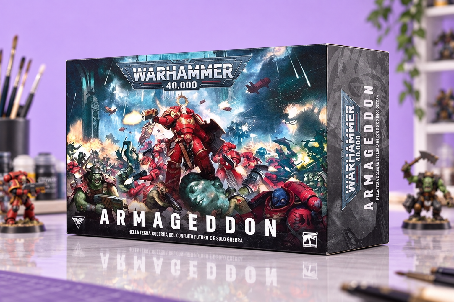 Box Warhammer 40.000 Armageddon a 240€, minimo storico per 61 miniature