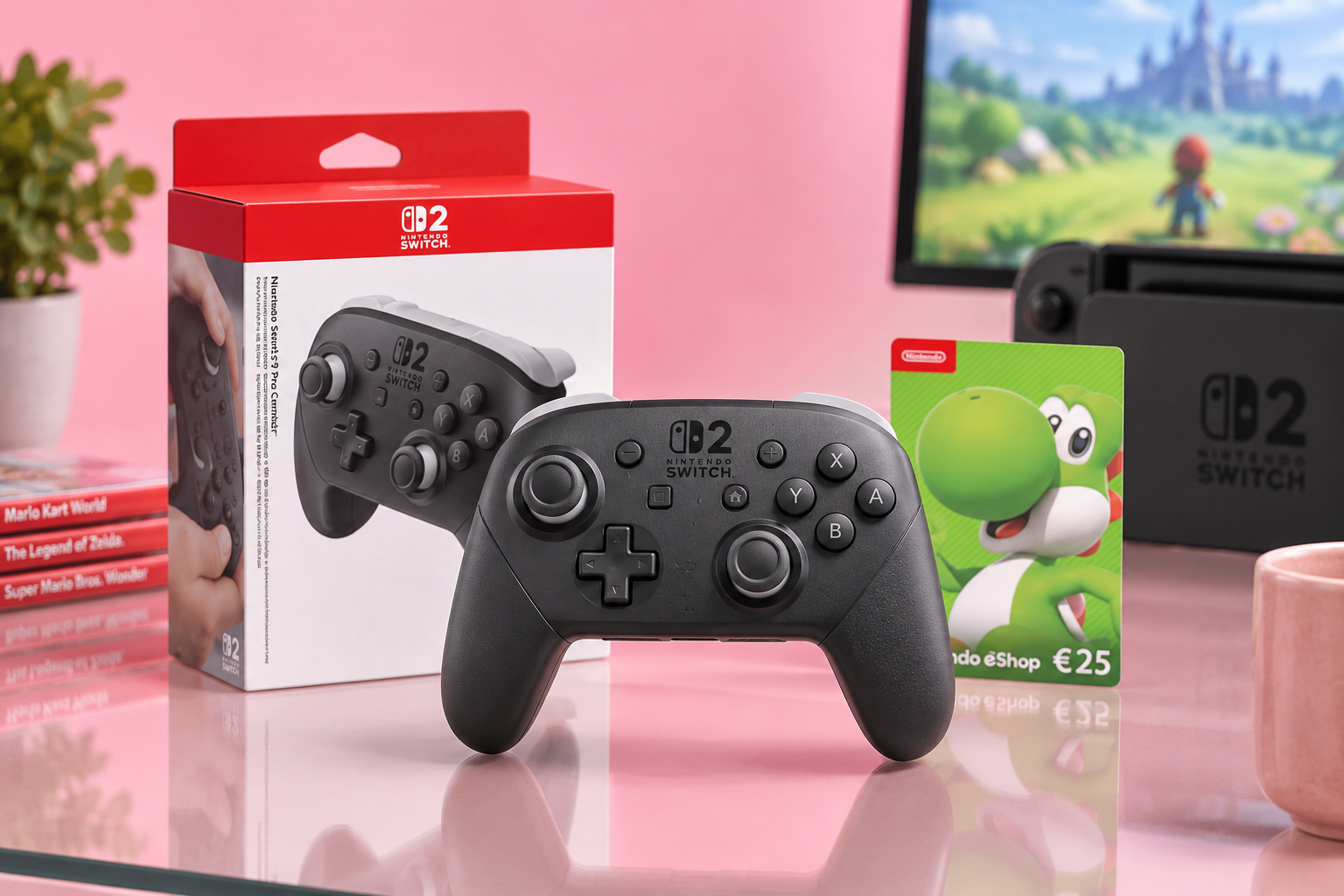 Nintendo Switch 2 Pro Controller sotto i 95€ con 25€ eShop inclusi