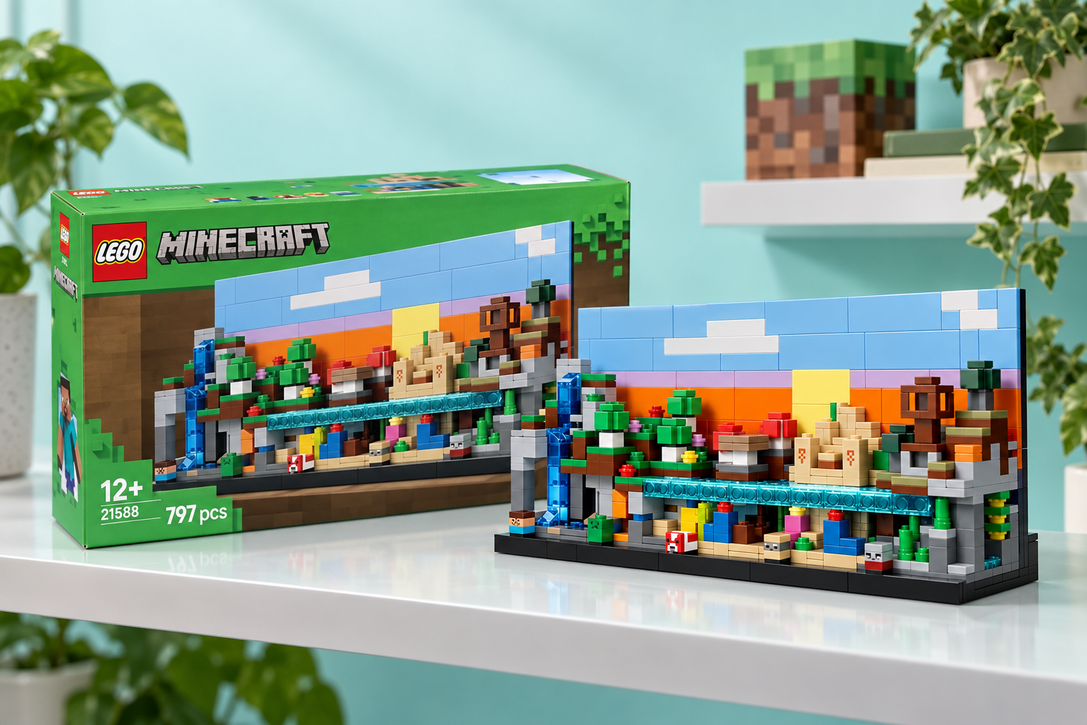 10,09€ in meno sul LEGO Minecraft Mini-biomi, un regalo riuscito per i fan