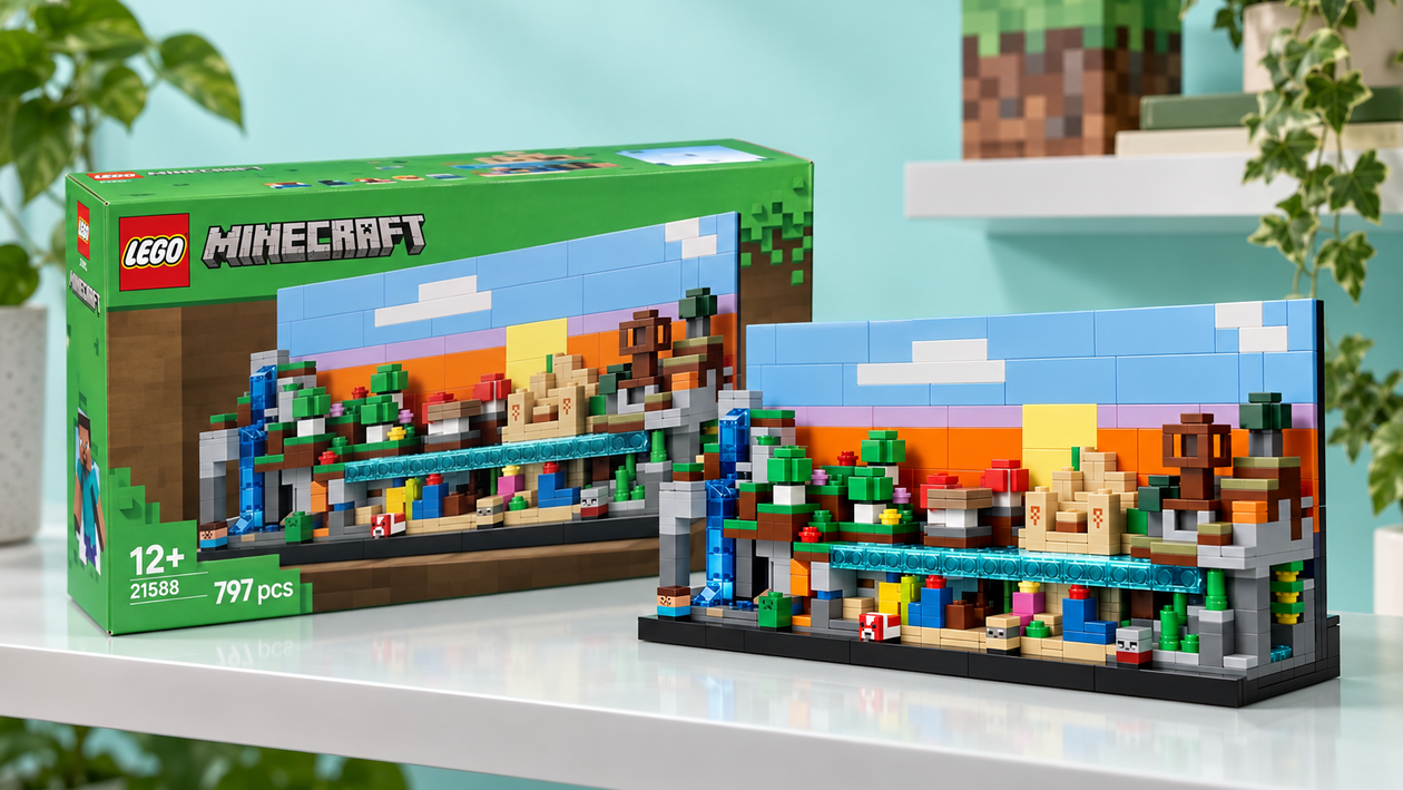 Immagine di 10,09€ in meno sul LEGO Minecraft Mini-biomi, un regalo riuscito per i fan
