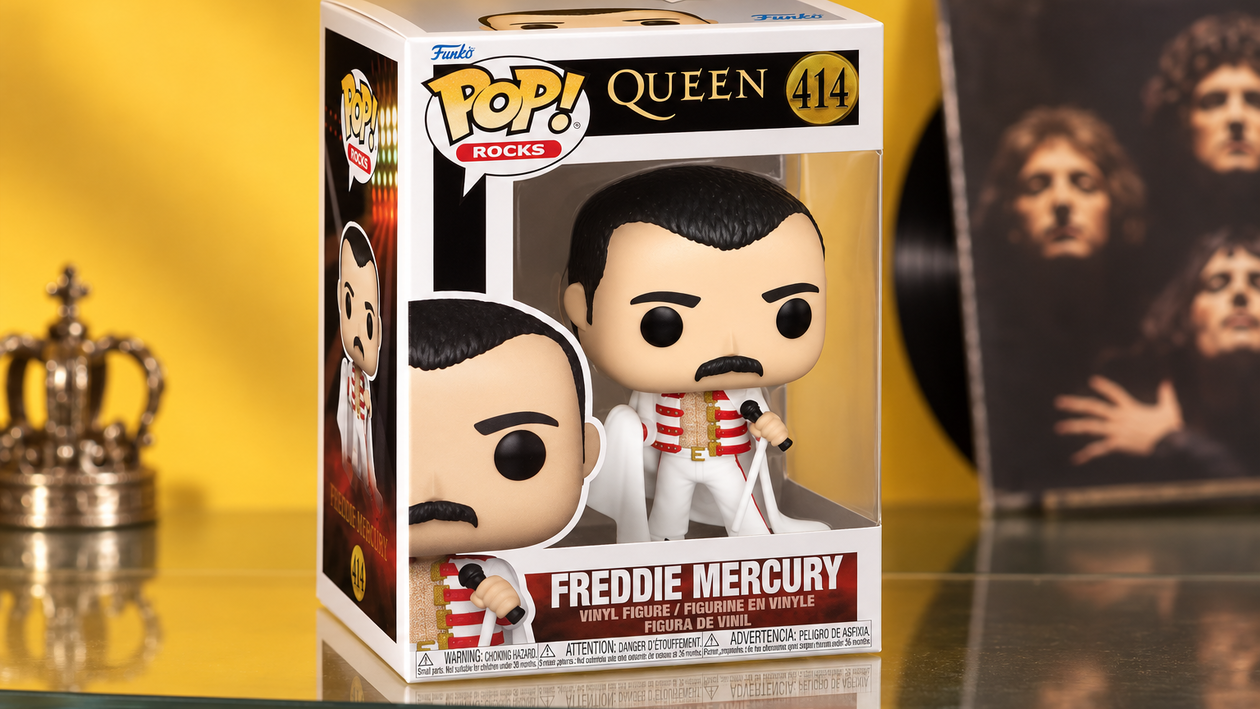 Immagine di Funko Pop! Freddie Mercury a 13,90€ porta i Queen in vetrina
