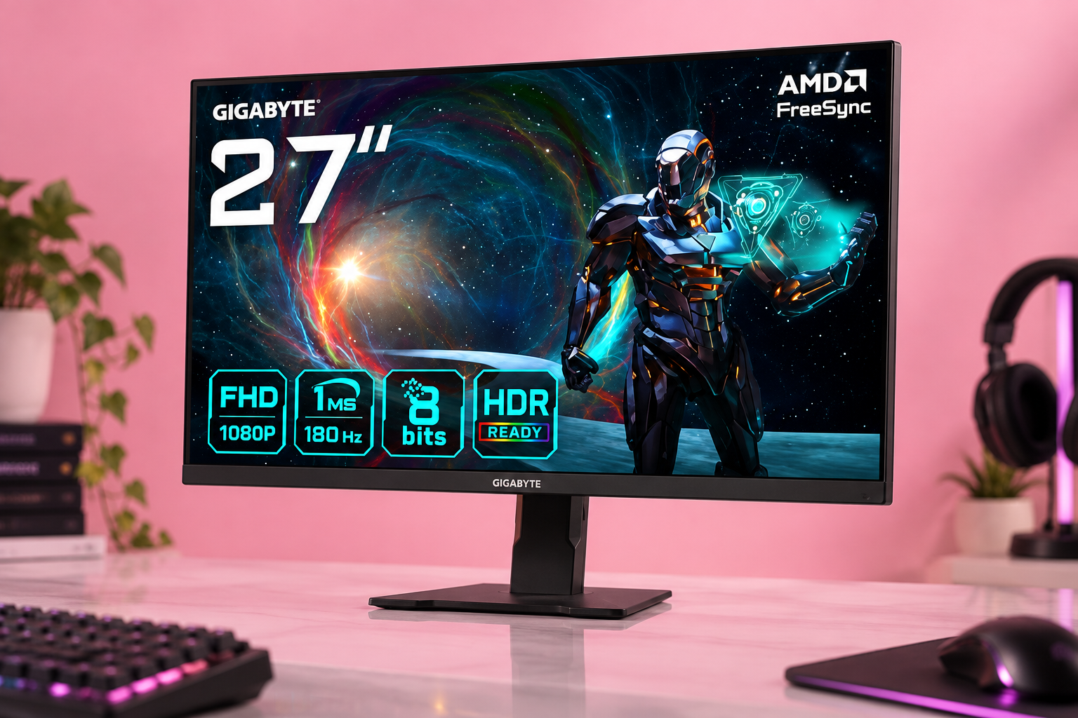 Gigabyte GS27QA a 153,01€, QHD e 180 Hz per giocare più fluido