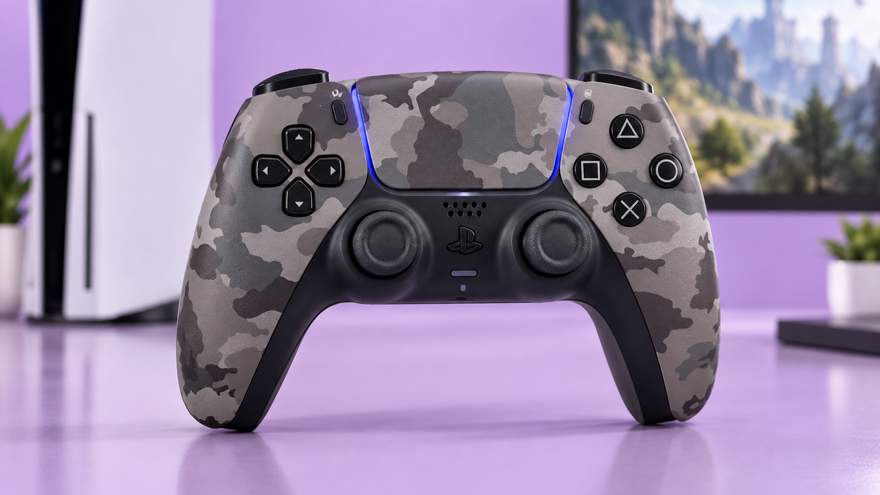 Immagine di DualSense Gray Camouflage a 64,99€, perfetto come secondo pad PS5