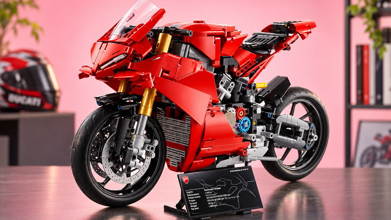 Immagine di LEGO Technic Ducati Panigale V4 S sotto i 160€, gran regalo per chi ama i motori