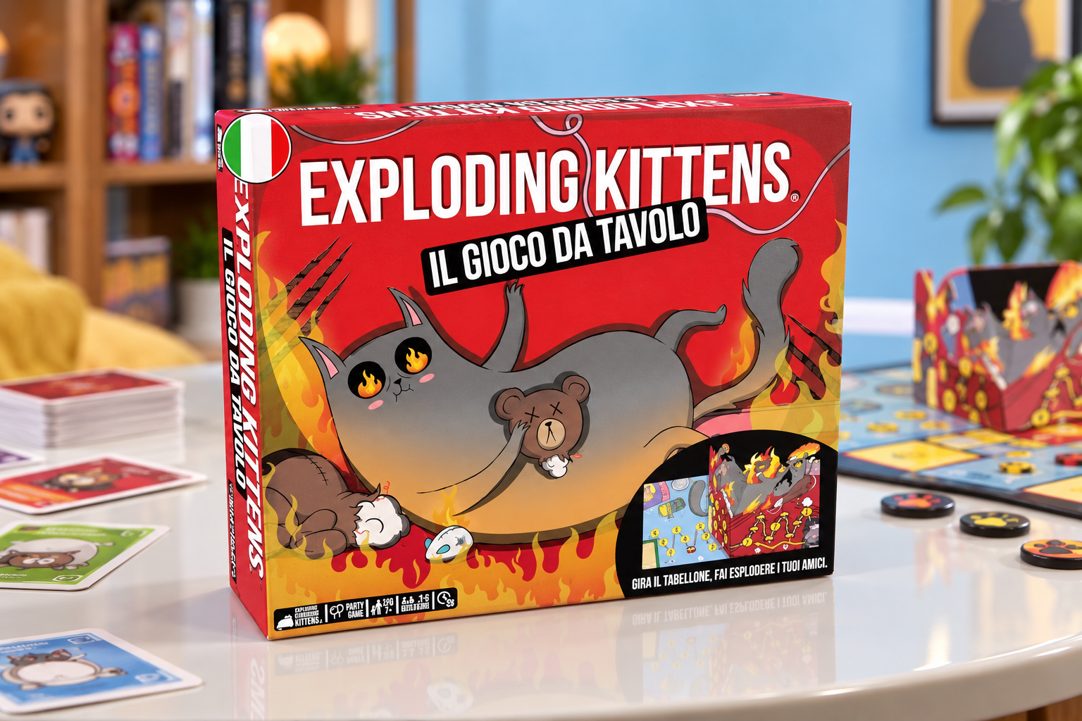 Exploding Kittens a 28,49€ ribalta il tabellone, caos per tutta la famiglia
