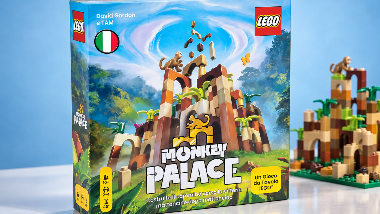 Immagine di Asmodee Monkey Palace scende a 31,99€ e porta la strategia nei LEGO