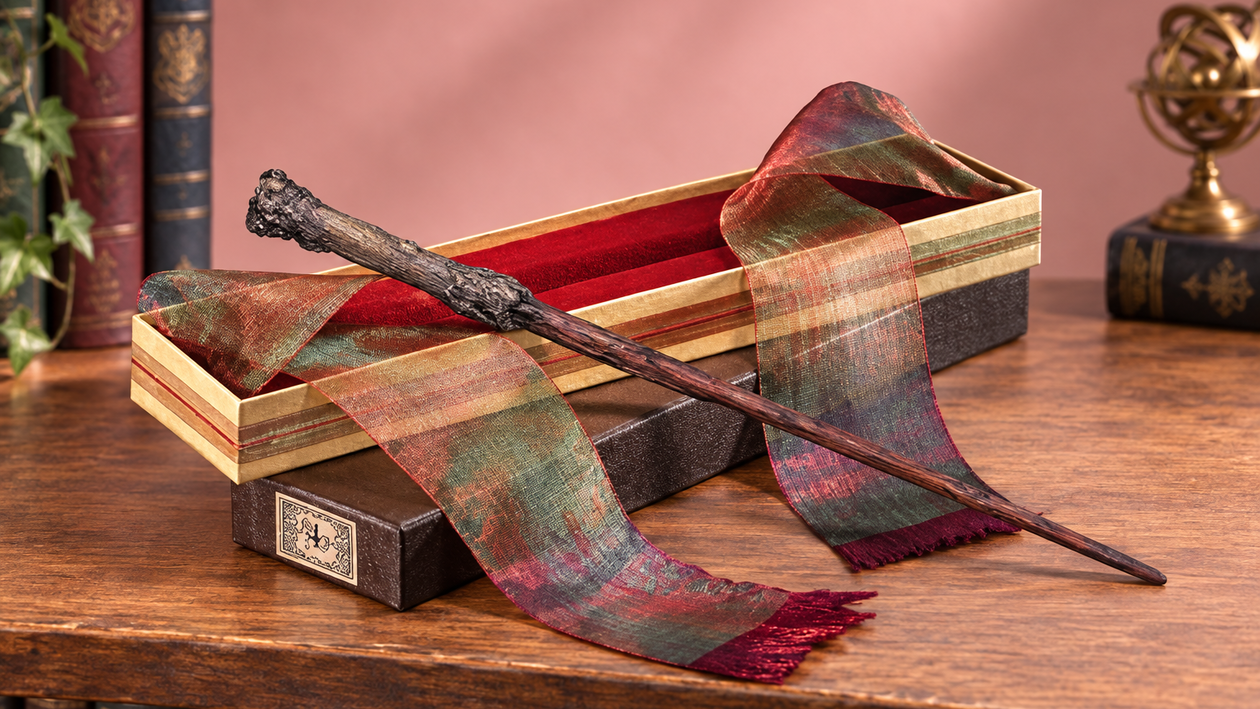 Immagine di Bacchetta di Harry Potter con box Ollivanders a 27,66€, regalo da fan