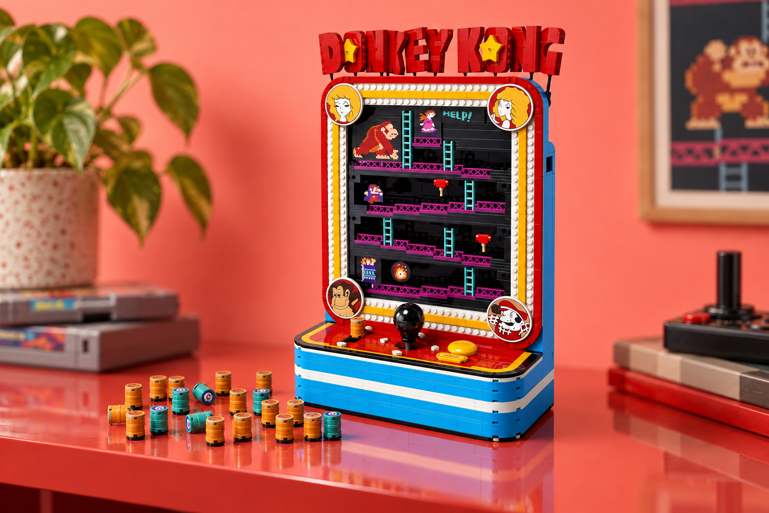 LEGO Donkey Kong Arcade a 135,99€, il cabinato retrò che si anima davvero