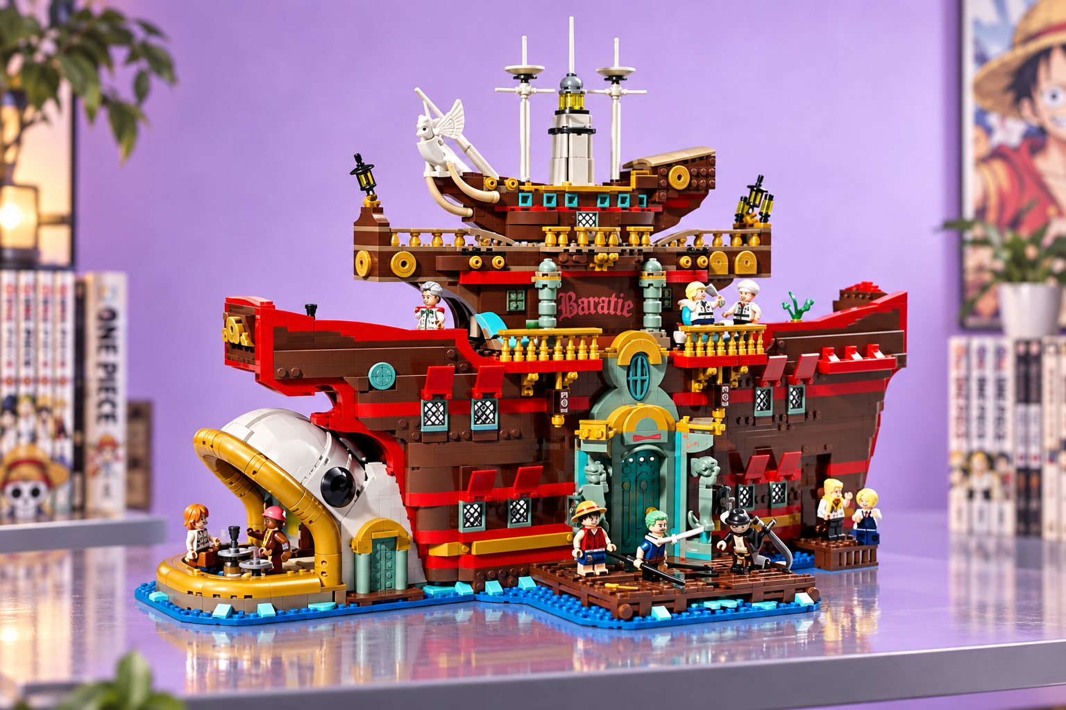 LEGO ONE PIECE Baratie a 239,99€, 10 minifigure in un set da vetrina
