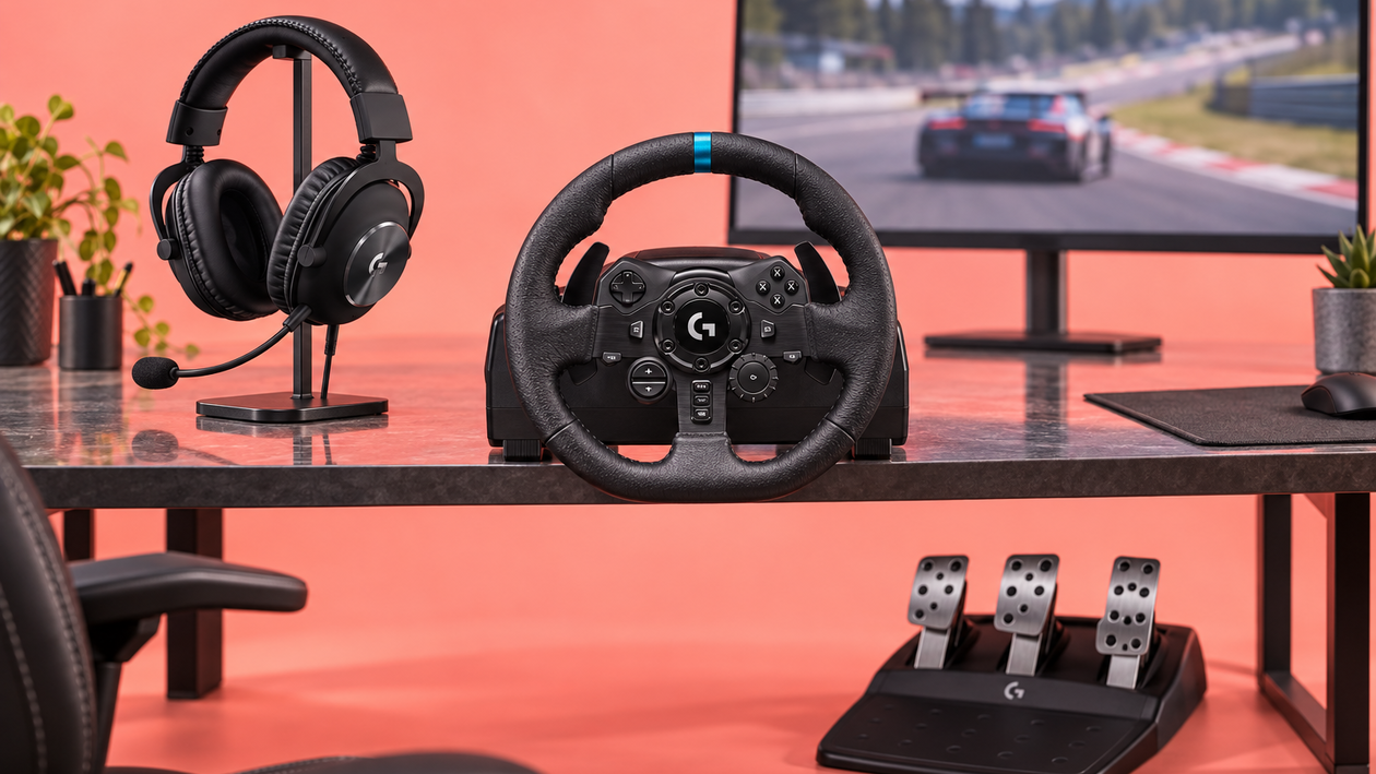 Immagine di Logitech G923 con pedali e Pro X SE a 259€ per correre e comunicare