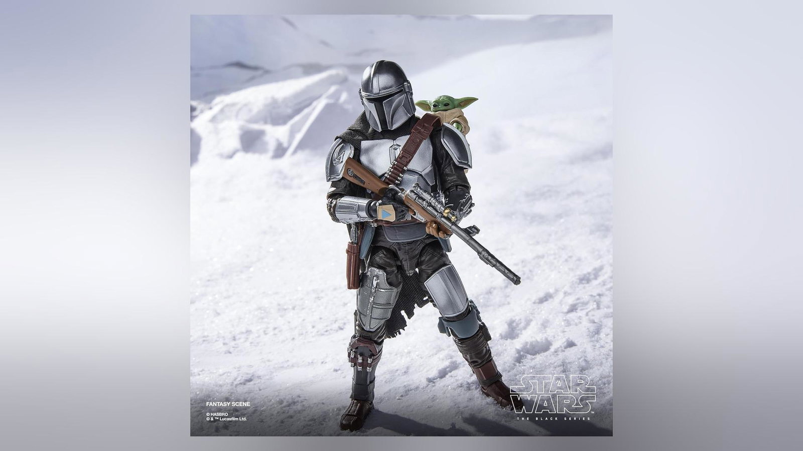 Star Wars Black Series con Mandaloriano e Grogu a 38,39€, da esporre insieme