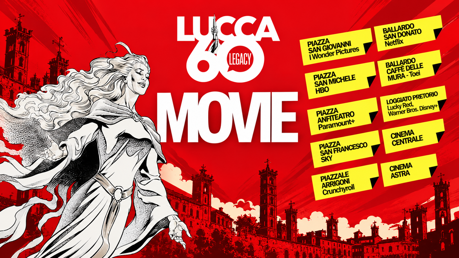 Lucca 2026, cinema e serie TV tra Percy Jackson, 883 e grandi anteprime