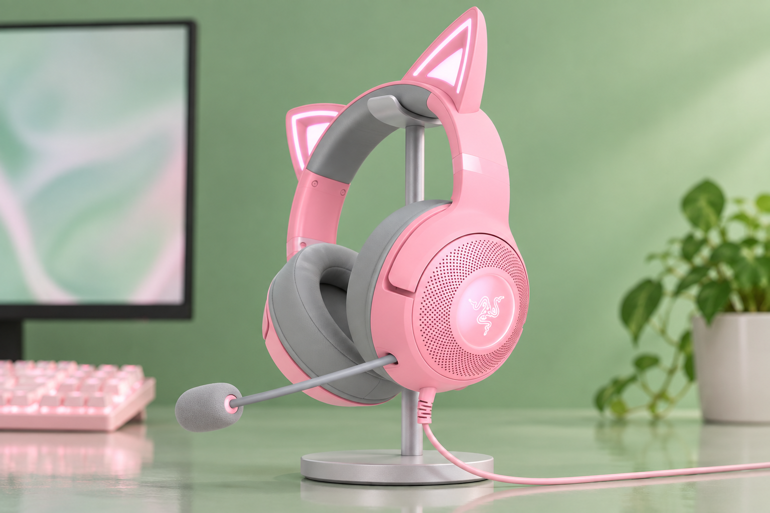 Razer Kraken Kitty V2 a 76,56€, RGB reattivo per live che si fanno notare