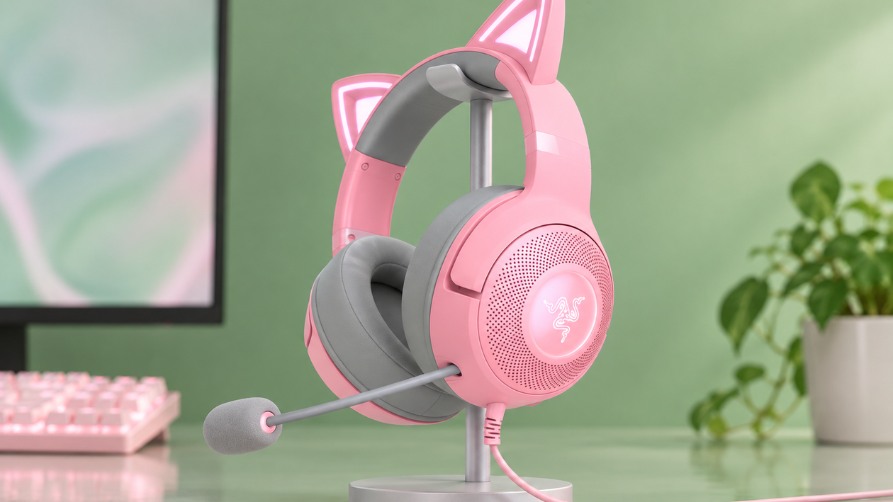 Immagine di Razer Kraken Kitty V2 a 76,56€, RGB reattivo per live che si fanno notare