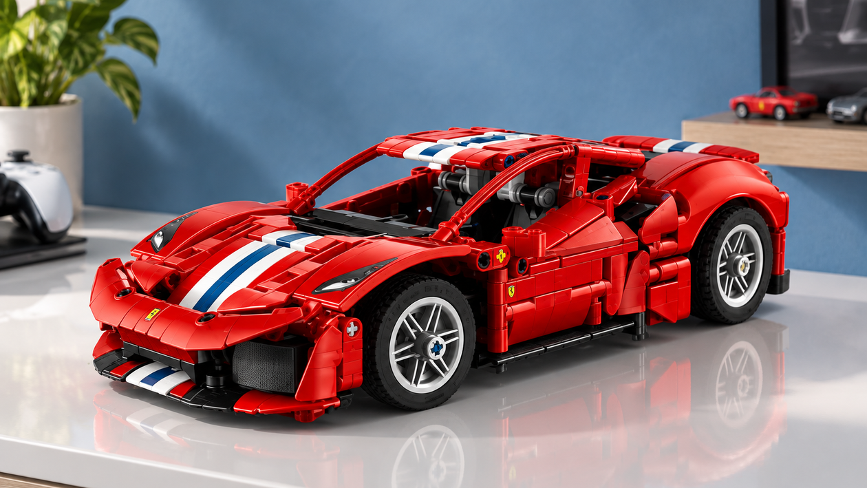 Immagine di LEGO Technic Ferrari 488 PISTA a 57€ con livrea per Forza Horizon 6