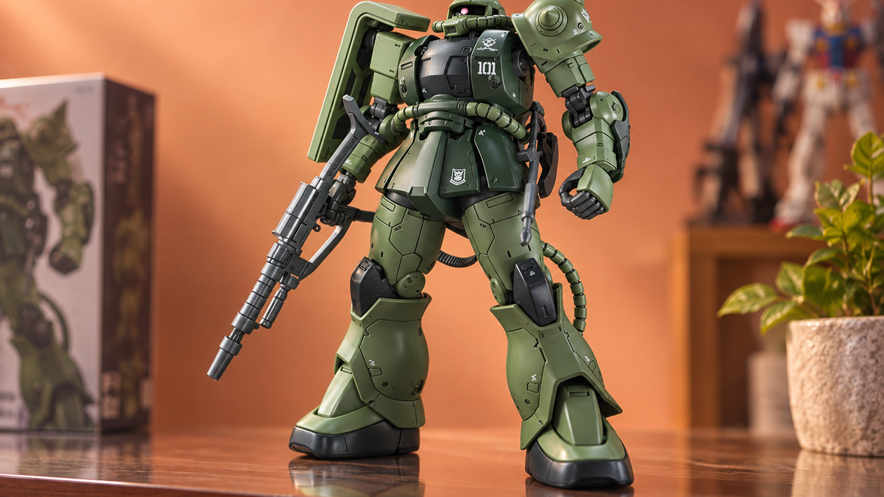 Immagine di Gundam Zaku II HG 1/144 a 29,31€, il minimo storico per costruirlo