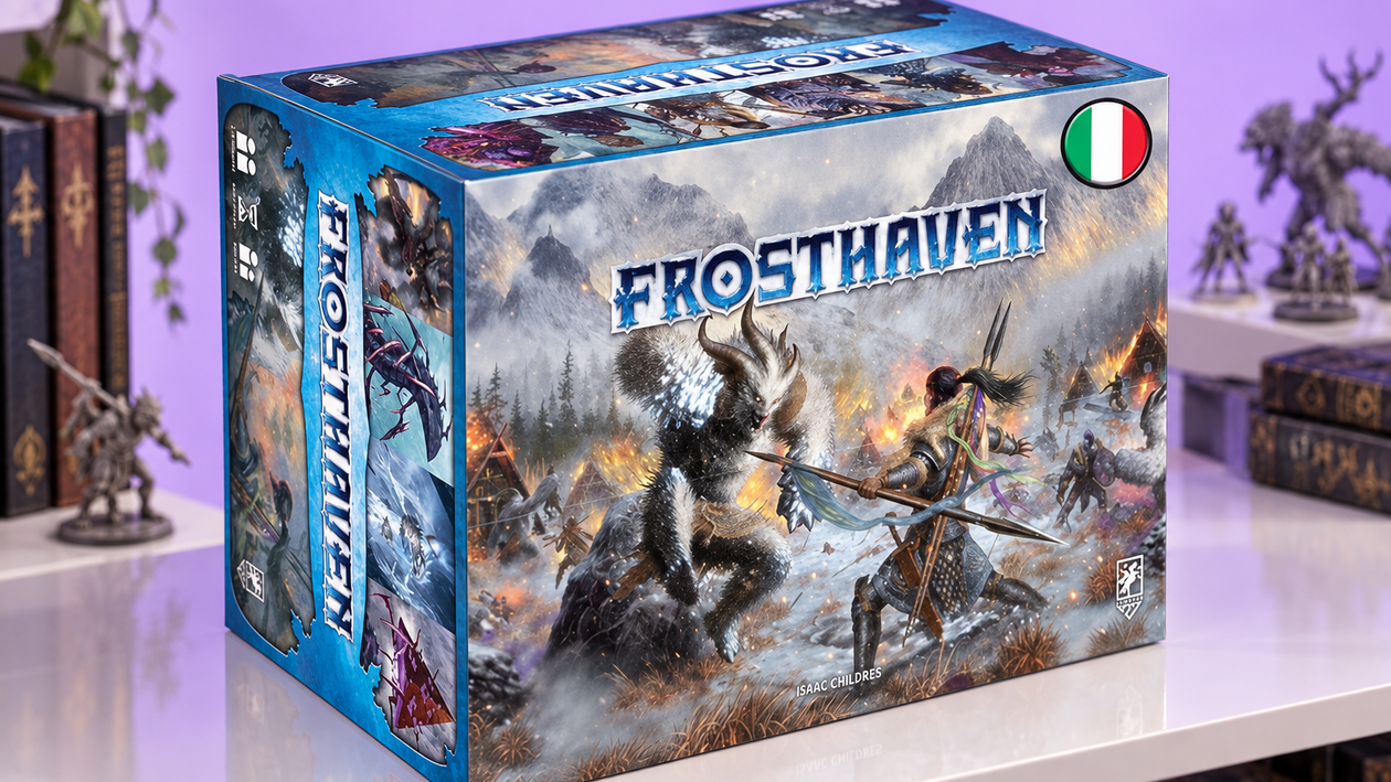 Immagine di Frosthaven scende a 204,75€, il cooperativo fantasy per gruppi che fanno sul serio