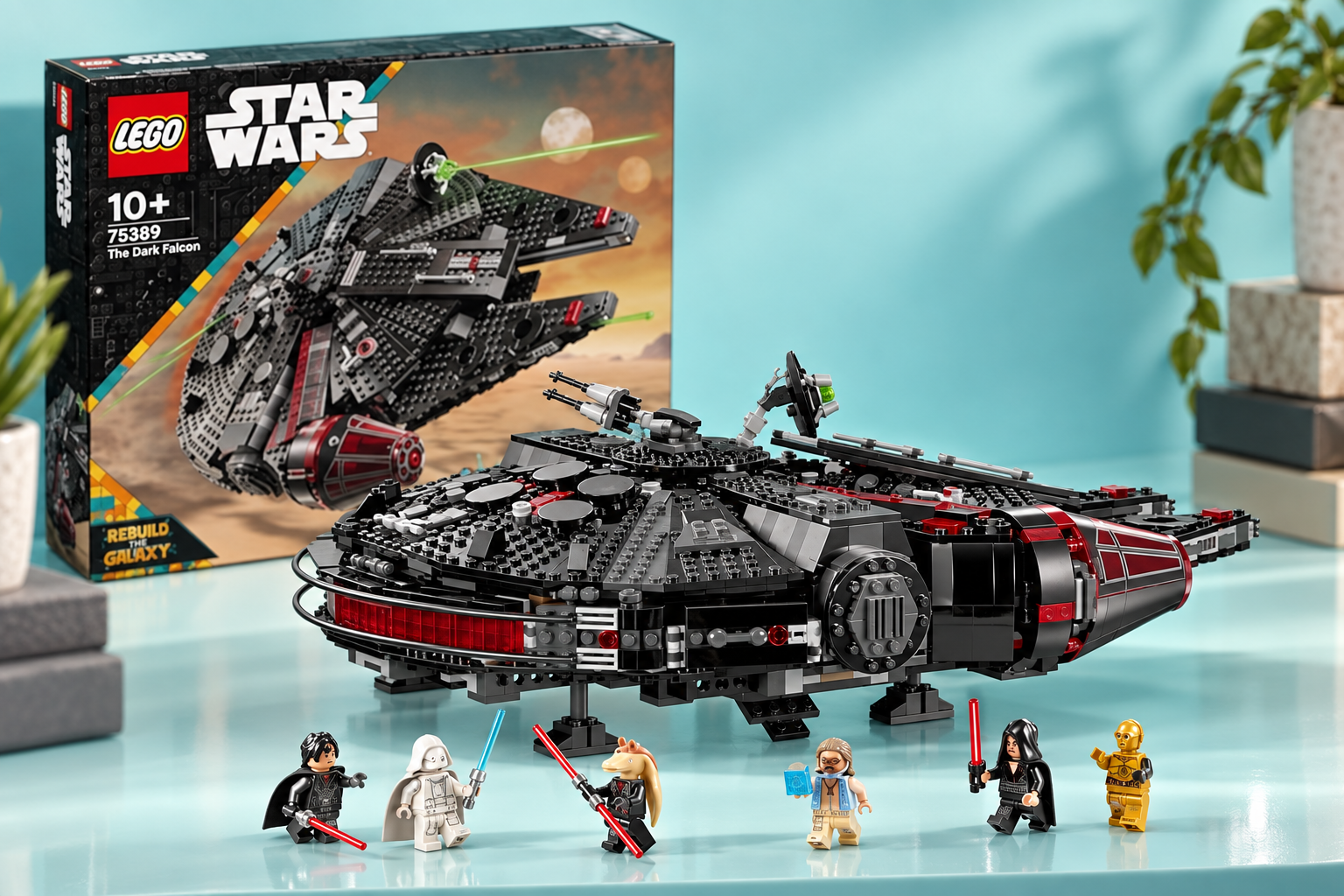 Darth Jar Jar nel LEGO Star Wars Dark Falcon a 169,69€, da mettere in vetrina