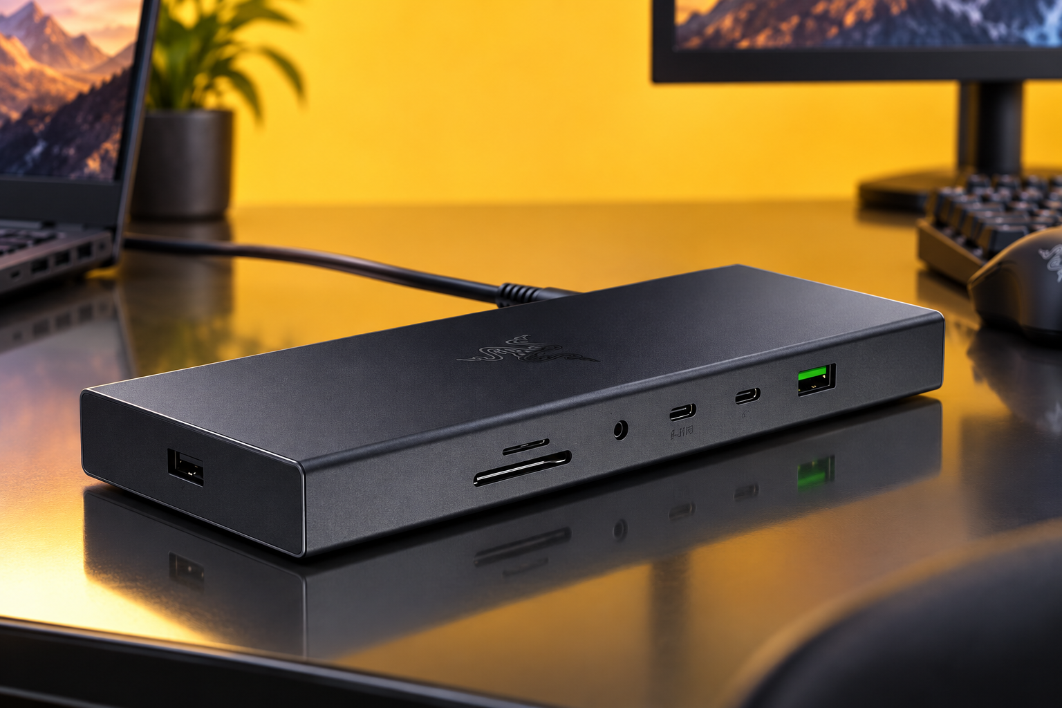 Razer USB 4 Dock a 198,46€, 14 porte per un setup ordinato