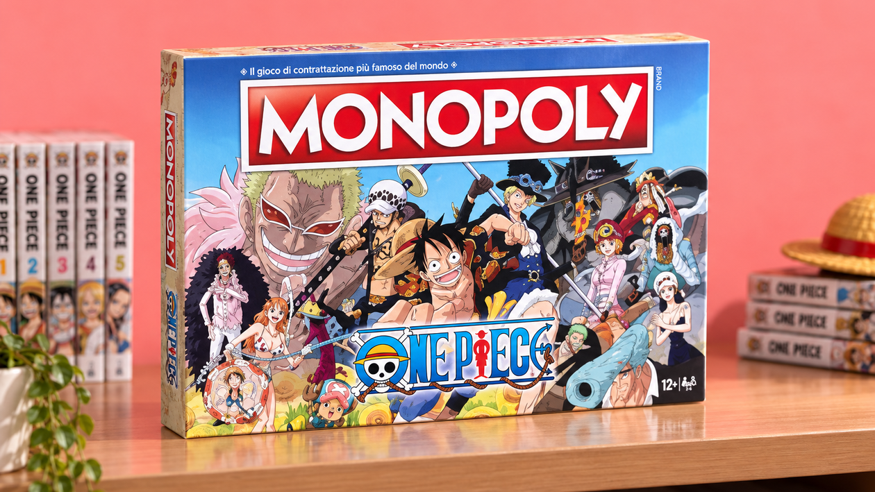 Immagine di Monopoly One Piece a 28,90€, ciurma e proprietà per la serata tra fan
