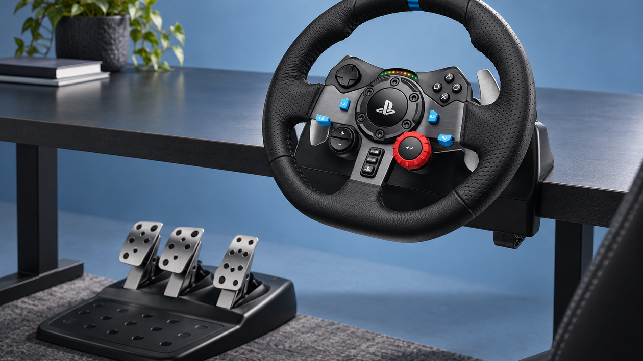 Immagine di Logitech G Driving Force G29/G920 a 229€, per correre con volante e pedali