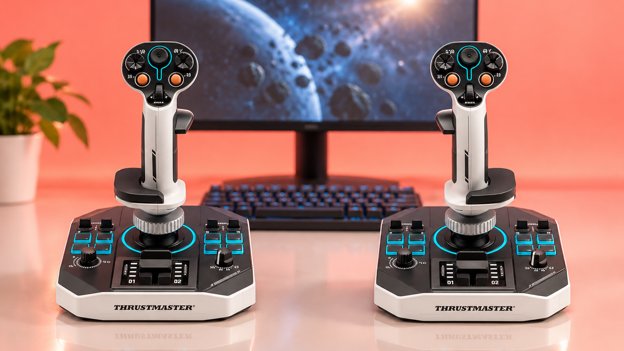 Immagine di Thrustmaster Sol-R 2 HOSAS a 204,75€, due stick per dominare i simulatori