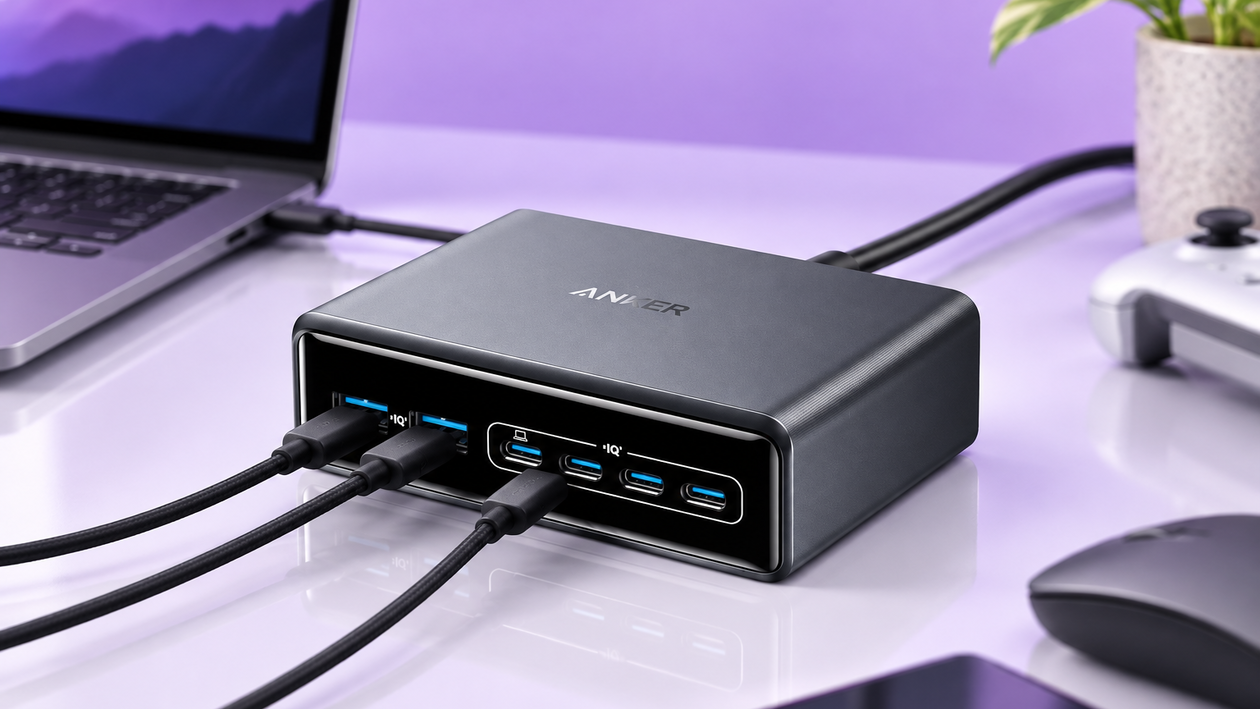 Immagine di Anker Prime 200W al minimo storico: 6 porte per liberare il setup