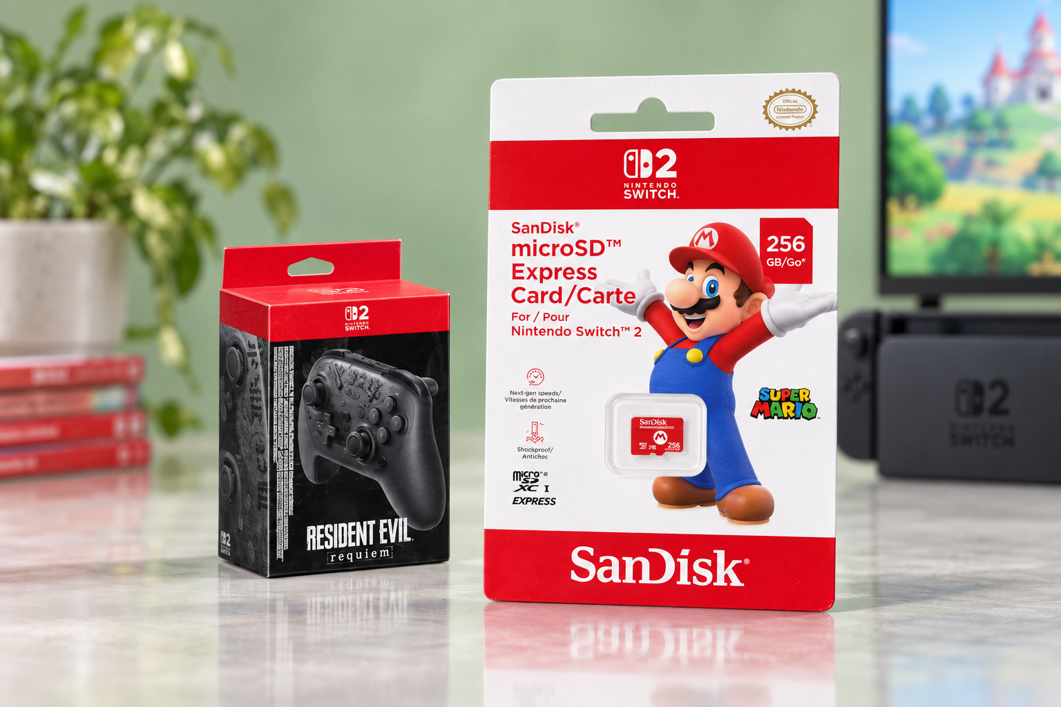 Anteprima: Nintendo Switch 2 Pro Controller Resident Evil con microSD 256 GB a 157,37€