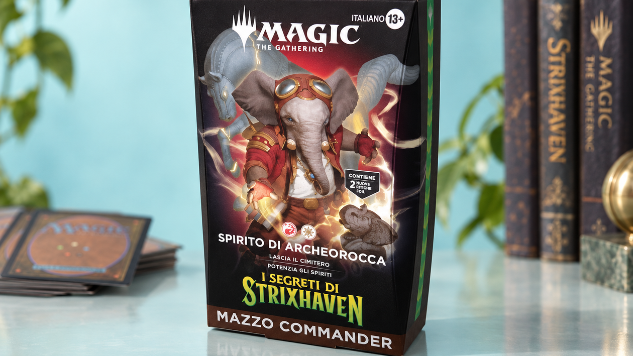 Immagine di 18,50€ in meno sul mazzo Commander Magic: 100 carte pronte per Strixhaven