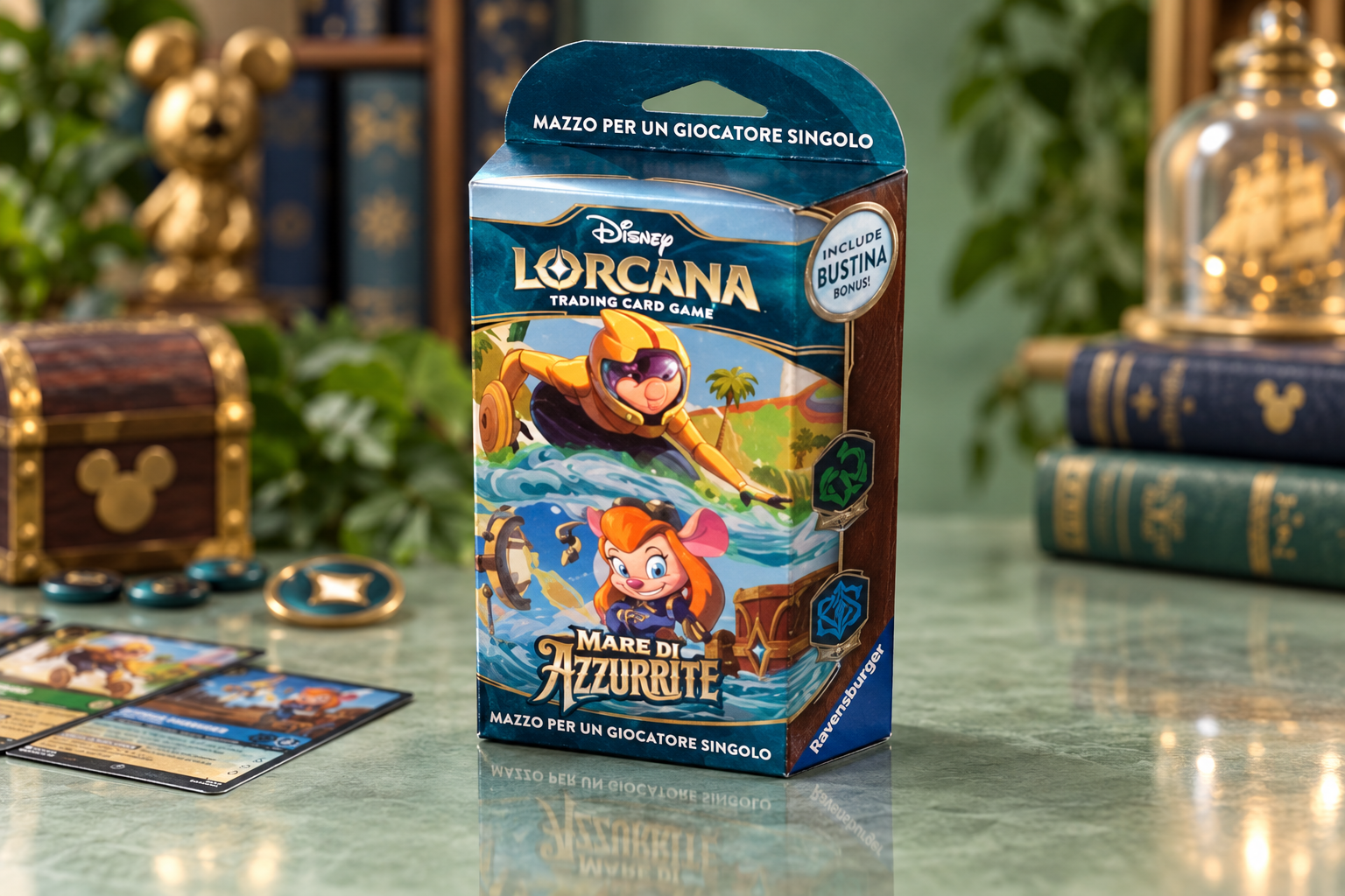Disney Lorcana Mare di Azzurrite a 18€, il mazzo per iniziare subito