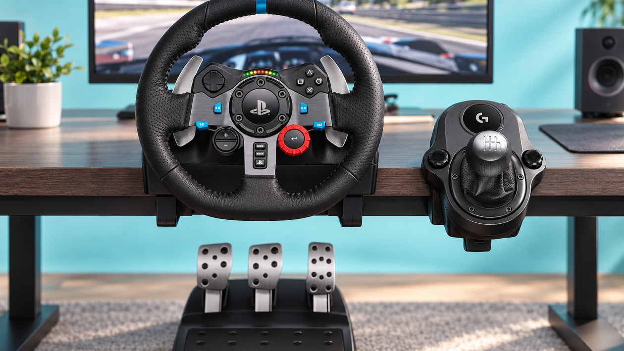Immagine di 99,01€ in meno sul Logitech G29 SE: volante, pedali e cambio per PS5 e PC