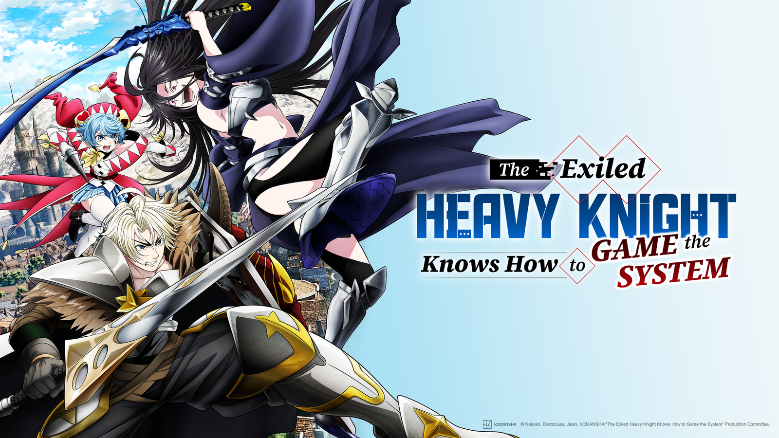 Uscite anime 1 ottobre: The Exiled Heavy Knight Knows How to Game the System