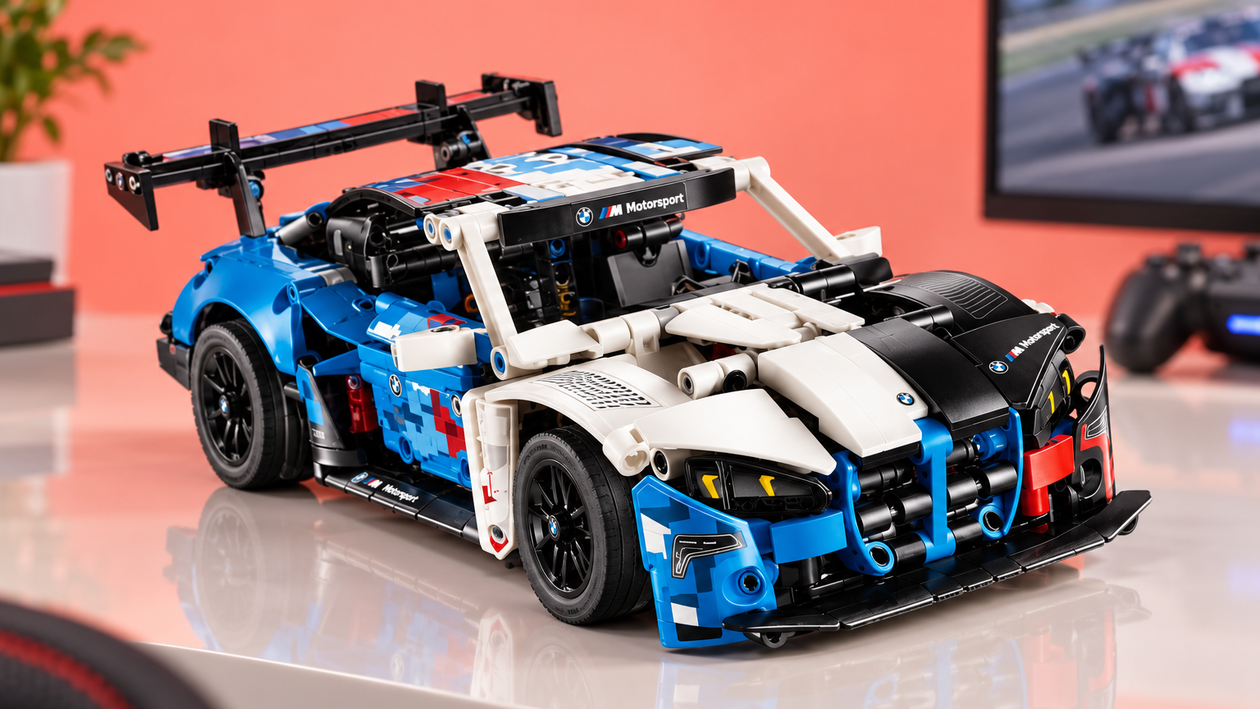 Immagine di LEGO Technic BMW M4 GT3 EVO a 52,59€, costruzione e corse su Asphalt