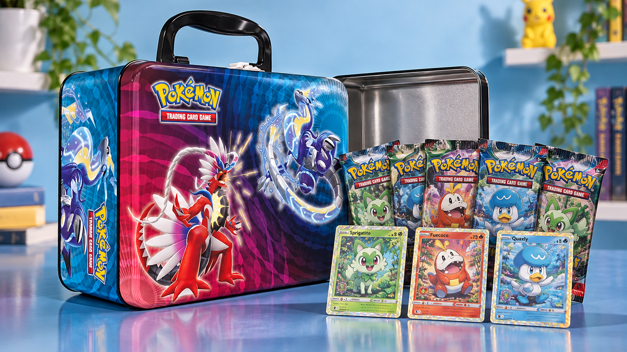 Immagine di Bauletto GCC Pokémon a 45€, sei buste e tre promo al minimo storico