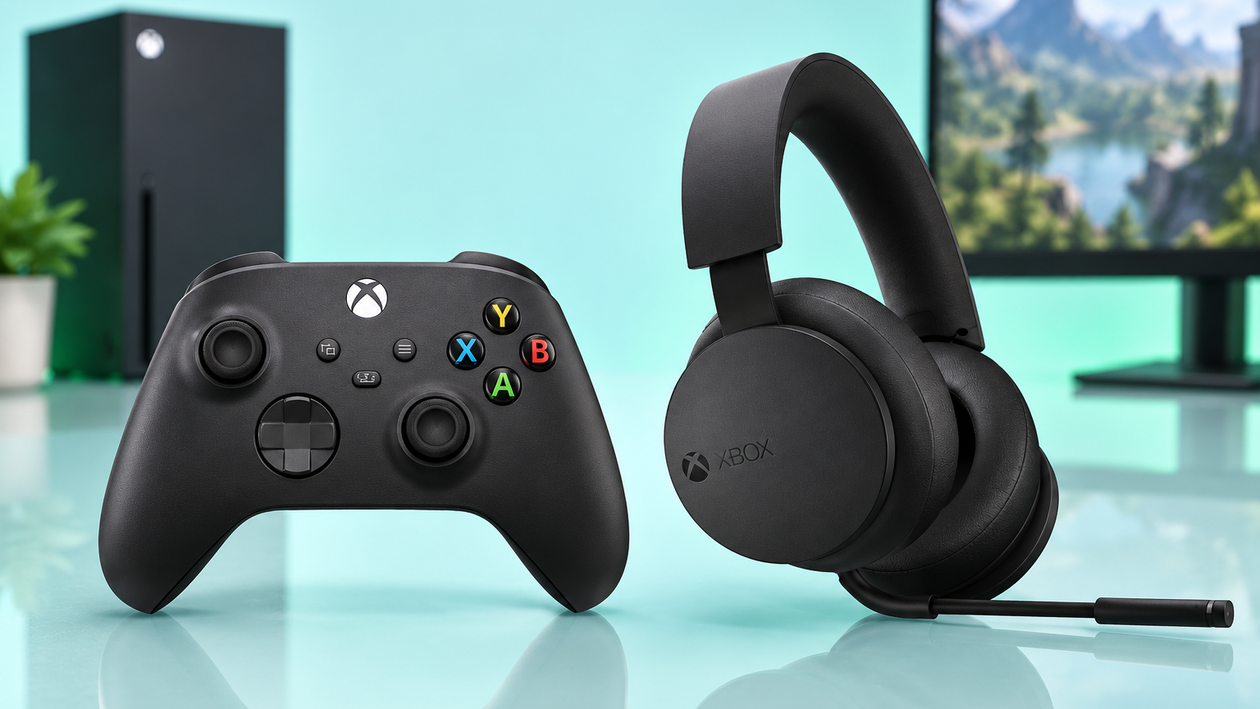 Immagine di Xbox Controller e cuffie wireless a 166,99€, console e chat pronte insieme