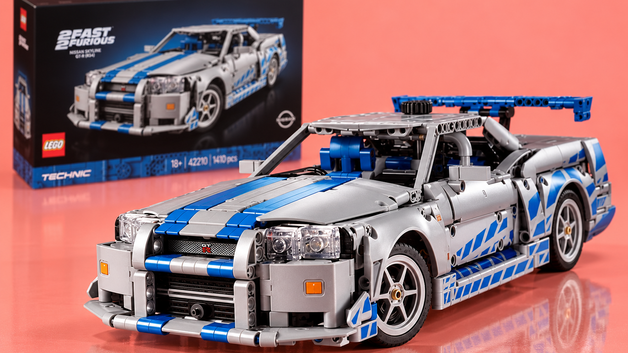 Immagine di LEGO Technic Nissan Skyline GT-R a 125,99€, la R34 che può derapare