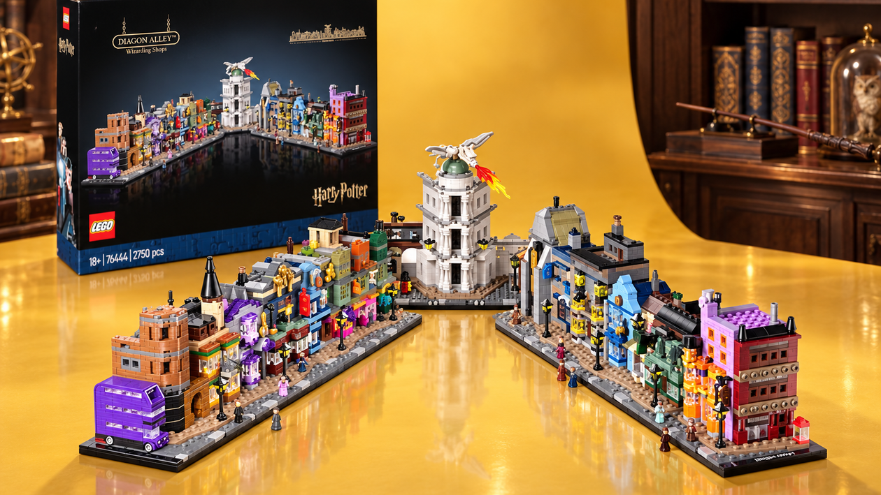 Immagine di LEGO Harry Potter Diagon Alley a 156,68€, 16 negozi da esporre come vuoi