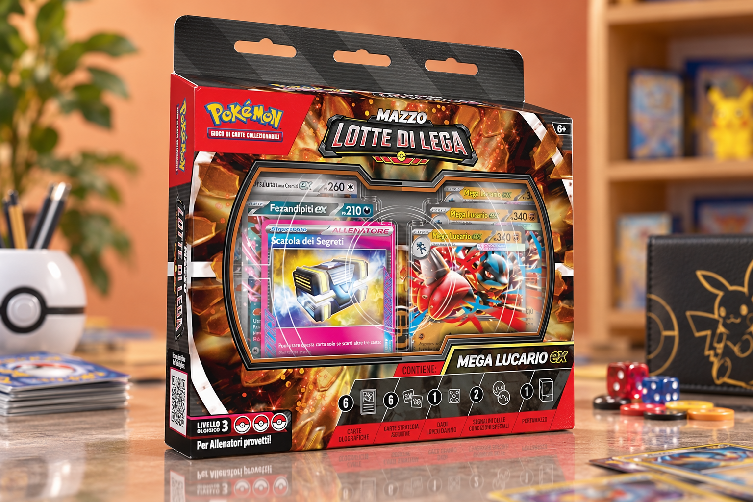 Pokémon Mega Lucario-ex a 30,49€, 60 carte pronte per la prossima sfida